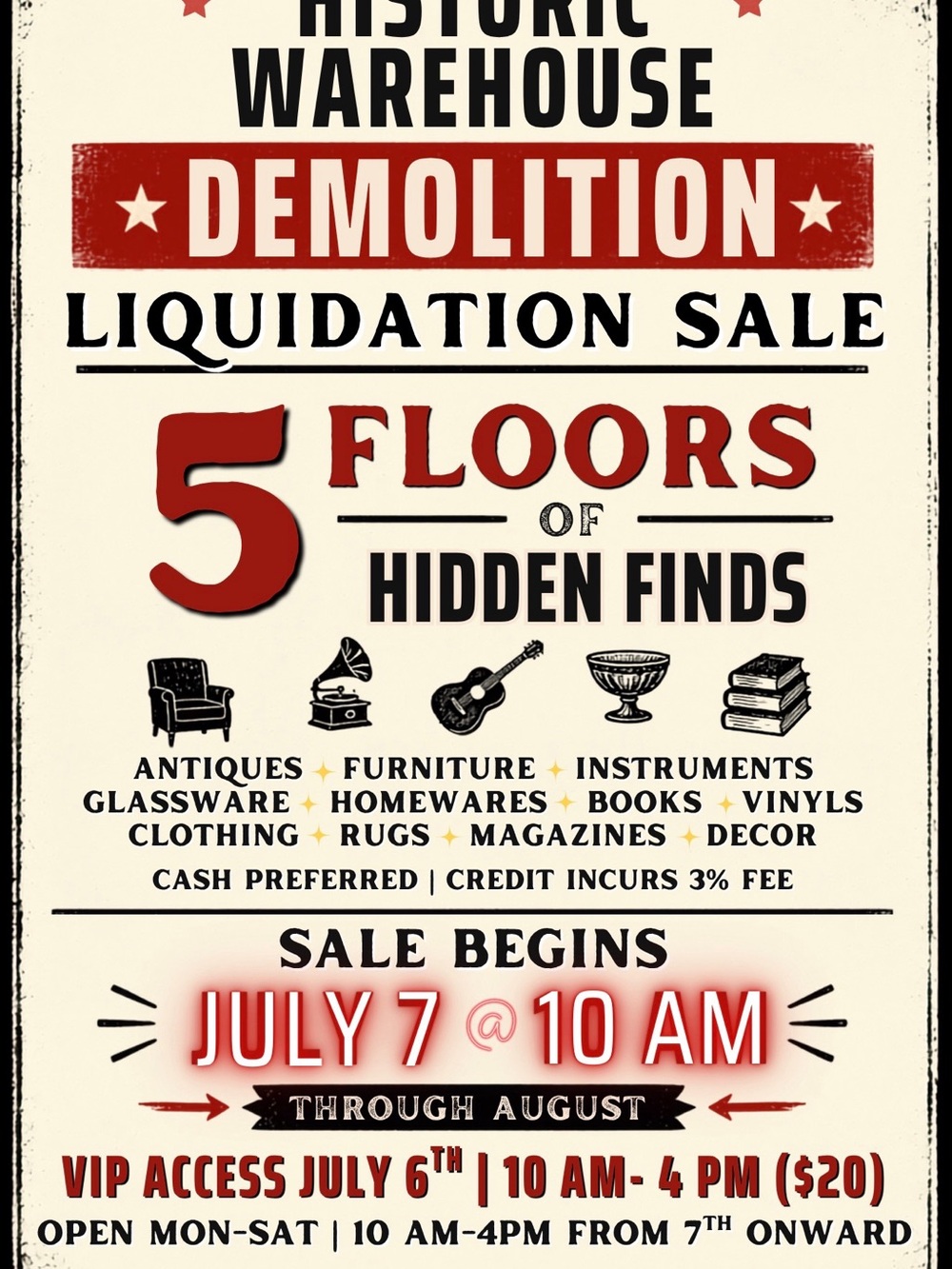 Historic Warehouse Demolition Liquidation SOUTH ORANGE NJ
